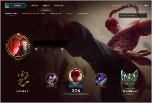 Conta Platina IV - League of Legends LOL