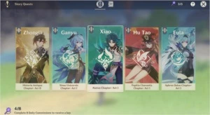 Genshin Impact / AR 46 / Eula, Ganyu, Jean, Keqing C1