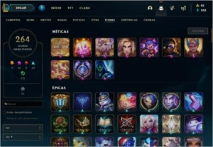 Conta lol 429 Skins - League of Legends
