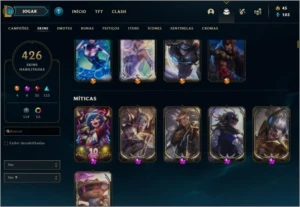 Conta lol 429 Skins - League of Legends