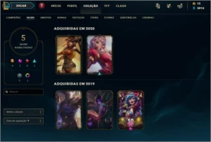 CONTA DIAMOND D2 S9 34 CAMPEÕES R$150 - League of Legends LOL