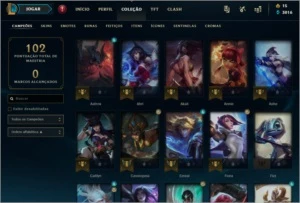 CONTA DIAMOND D2 S9 34 CAMPEÕES R$150 - League of Legends LOL
