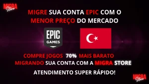 Migre sua conta da Epicgames com o menor preço do mercado - Epic Games