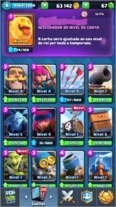 Conta Clash Royale: lvl - 8, Arena - 13, Lendárias - 11