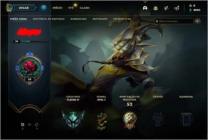 CONTA PLATINA 4  - LV 59 - League of Legends LOL