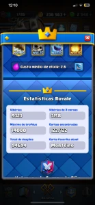 Conta de Clash Royale