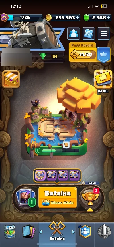 Conta de Clash Royale