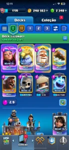 Conta de Clash Royale