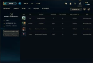 Conta bronze 1 com 2 skins e 22 champs - League of Legends LOL