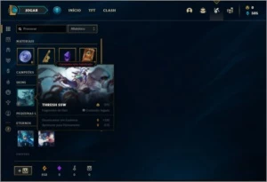 Conta bronze 1 com 2 skins e 22 champs - League of Legends LOL