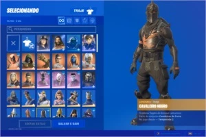 conta fortnite com s2, ikonik e glow