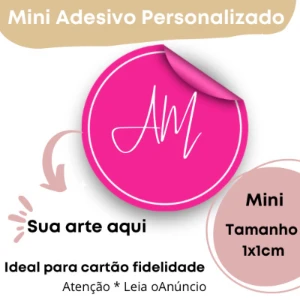 Mini Adesivos Personalizados de 1 cm