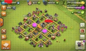Clash of clans cv6 com mudança de nome