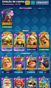 Conta de Clash Royale 9 anos deck de nível máximo 12 ev 4 He