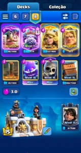Conta de Clash Royale 9 anos deck de nível máximo 12 ev 4 He