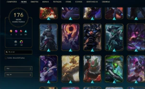 Conta [Lol]- Criada Em 2012 - Mmr [Platina] - 176 Skins - League of Legends