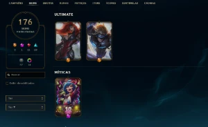 Conta [Lol]- Criada Em 2012 - Mmr [Platina] - 176 Skins - League of Legends