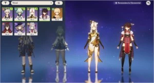 5SR-(Beidou, Ningguang,Sucrose,Bennett e Noelle)AR7 - Genshin Impact