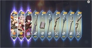 5SR-(Beidou, Ningguang,Sucrose,Bennett e Noelle)AR7 - Genshin Impact