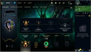 Conta abandonada GOLD 2 80%Winrate - League of Legends LOL