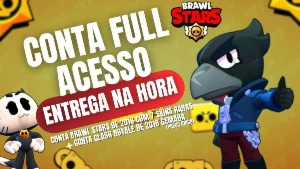 Conta Brawl Stars de 2018 com skins raras + Conta Clash Roya