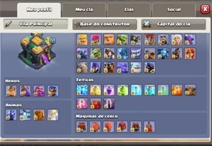 Conta cv14 full clash of clans