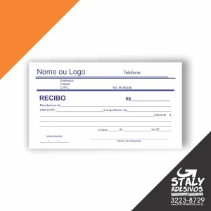 Bloco de Recibo - Artesanato e Personalizados