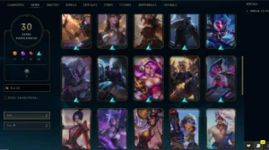 Conta diamante LoL com rp gasto varias skins - League of Legends