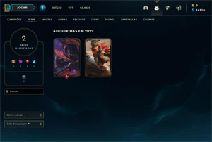 conta unranked email nao verificado com 2 skins - League of Legends LOL
