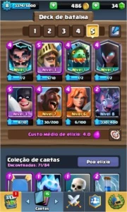 1 CONTA CLASH ROYALE NV 10 + 1 CONTA CLASH ROYALE NV 8
