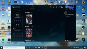 Três contas de league of legends LOL