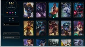 Três contas de league of legends LOL
