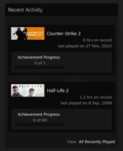 CONTA STEAM - MEDALHAS RARAS! CRIADA HÁ 19 ANOS! DESDE 2007!