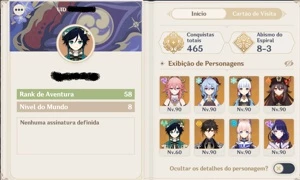 [AR58] Conta ENDGAME com 17 T5,10 armas T5 e todos os T4!!! - Genshin Impact