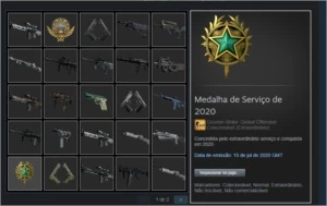 CONTA PRIME COM MEDALHA , COM JOGOS PAGOS INCLUSOS E SKIN - Counter Strike CS