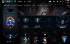 Platina 1 (caiu por inatividade, elo era D1) - League of Legends LOL