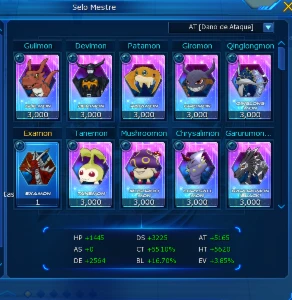 Conta LA-Omega com X7SM Bolado - Digimon Masters Online DMO