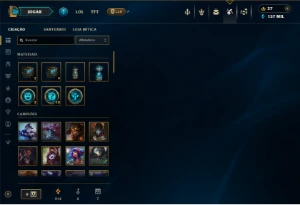 Conta mestre 156 pontos ( season nova)  230 skins lvl 589 - League of Legends LOL