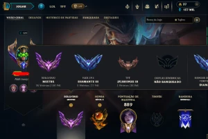 Conta mestre 156 pontos ( season nova)  230 skins lvl 589
