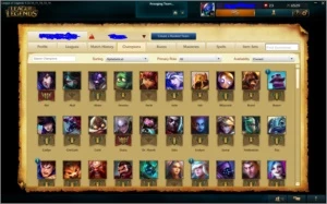 Conta League of Legens OURO 5+47 skins+11 paginas de runa - League of Legends LOL
