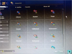 EK 102 CLUB 86/80 NA OPEN PVP AMARELO - Tibia