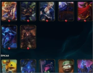 Conta 157 skins platina + 8k de rp 250 reais - League of Legends LOL