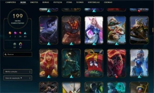 Conta ouro 4 Main master Yi e Mono Shaco - League of Legends LOL