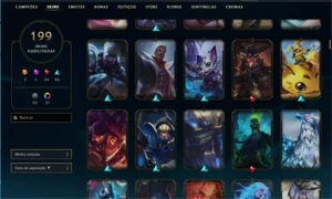 Conta ouro 4 Main master Yi e Mono Shaco - League of Legends LOL