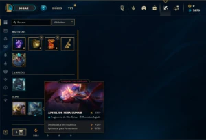 Unranked com 32 Champs e 5 Skins - League of Legends LOL