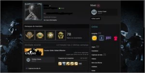 VENDO CONTA LV20 GC, AGUIA 2 E VARIAS MEDALHAS - Counter Strike CS