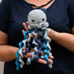 Polvo Tentáculos Coloridos Chapéu - Artesanato e Personalizados