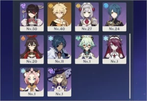 Genshin AR 54 Xiao, Venti, Zhongli, Klee, Childe, Jean - Genshin Impact