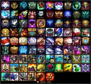 V> acc c/ Rammus Rei+Skins vitoriosas - League of Legends LOL