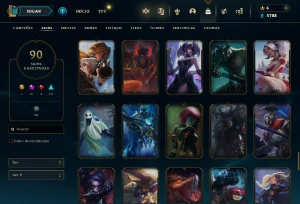 Fullacesso - Conta De 2012 - 90 Skins - Level 158 - 160 Camp - League of Legends LOL